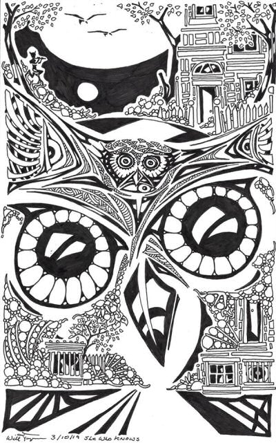 Drawing She Who Knows by Will Jacques