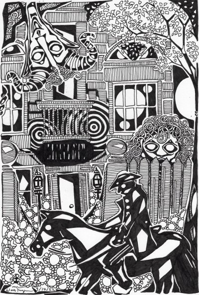 Artwork: Stopping at the Inn by Will Jacques